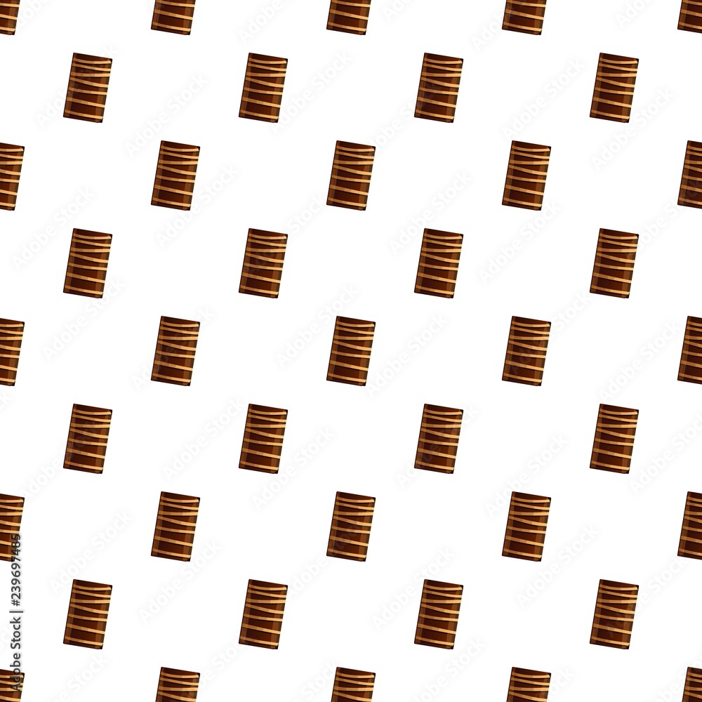 Poster chocolate crack cookies pattern seamless vector repeat for any web design