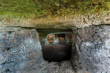 La necropoli di Anghelu Ruju  ad Alghero (Sassari) - Sardegna - Italia