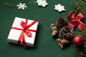 Christmas background Christmas tree new year gifts decor decoration holiday