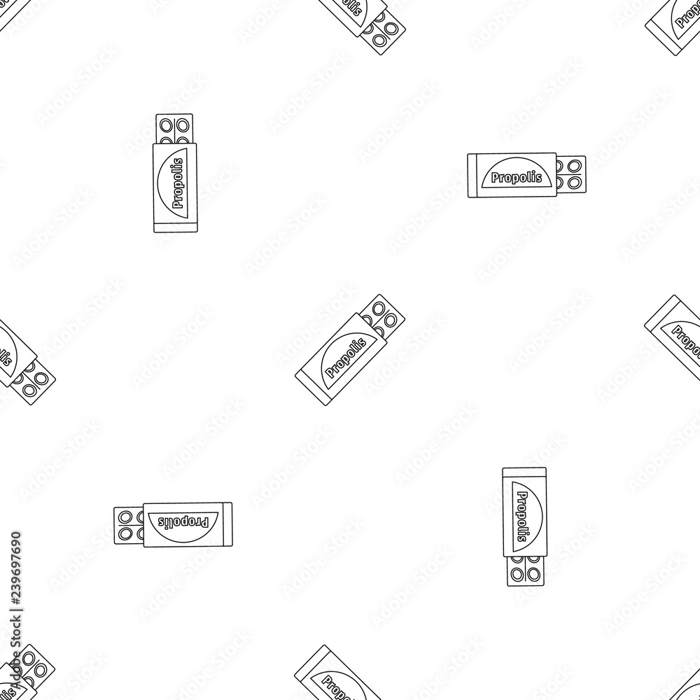 Wall mural propolis pills icon. outline illustration of propolis pills vector icon for web design isolated on w