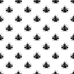 Man at drums pattern seamless vector repeat geometric for any web design