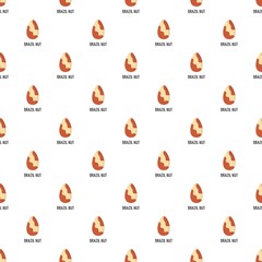 Brazil nut pattern seamless vector repeat for any web design