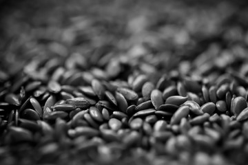 Obraz premium Coffee beans on black background