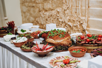 food on the table