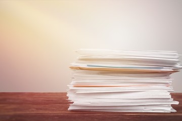 Stack of Envelopes / Files / Documents