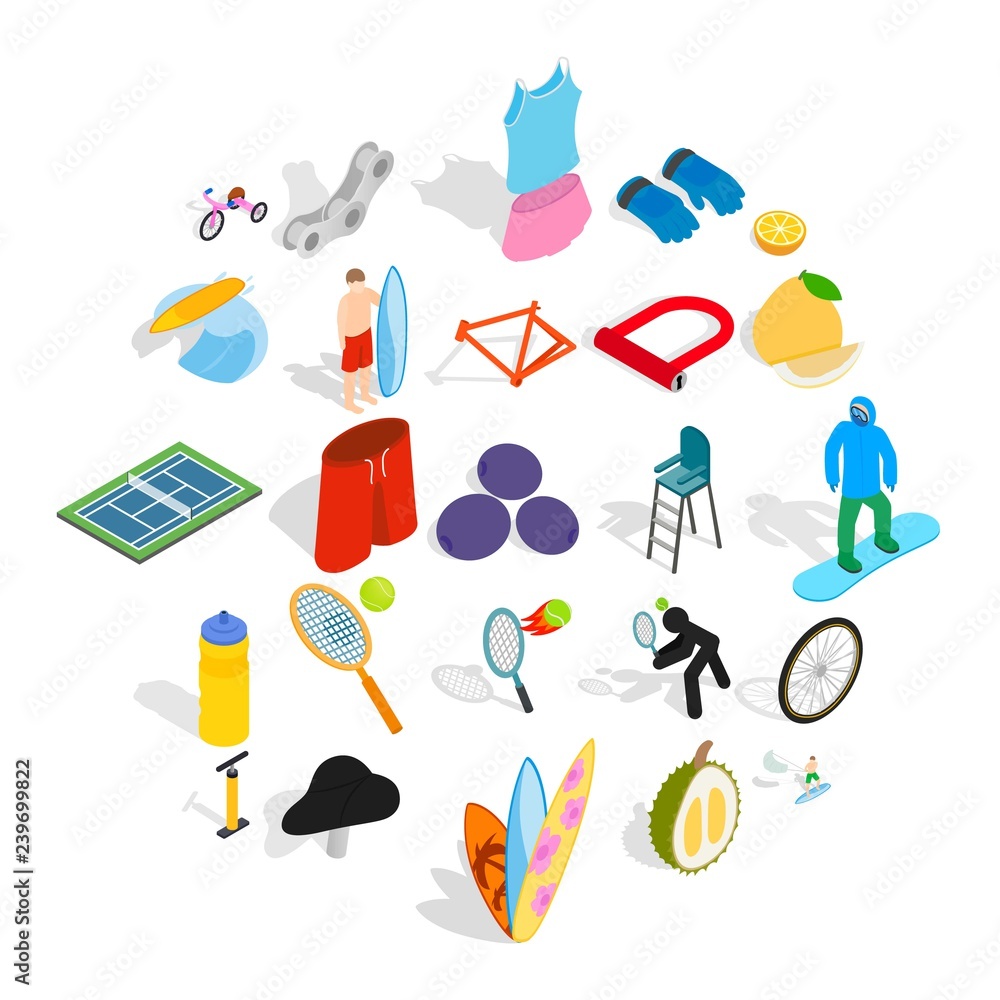 Poster refereeing icons set. isometric set of 25 refereeing vector icons for web isolated on white backgrou