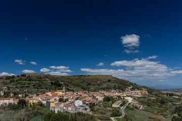 Visione panoramica di Borutta (Nuoro) - Sardegna - Italia