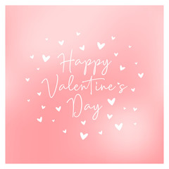 happy valentines day greeting card vector illustration