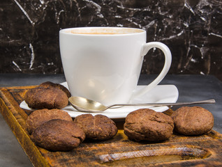 coffee with biscuits