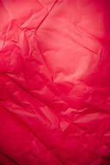 texture of vivid red crumpled paper