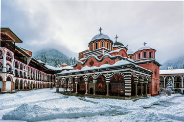 Rila Monastery in winter