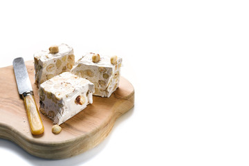 Close up Sardinia honey nougat