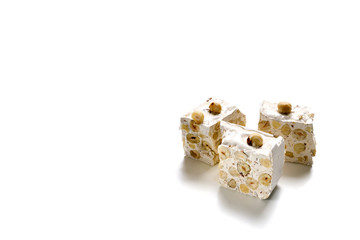 Close up Sardinia honey nougat
