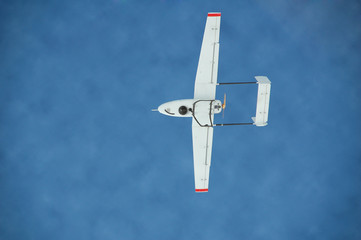 Unmanned aerial bottom view