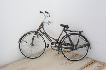 Fototapeta na wymiar Decorative toy bicycle
