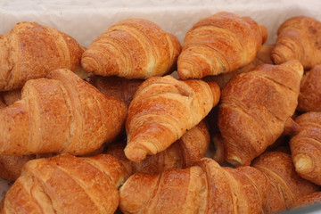 Croissants in the market