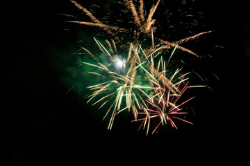 Obraz premium fireworks in the night sky