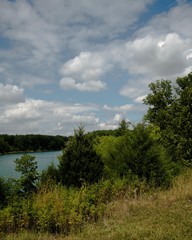 Blue Sky over Alpine Lake