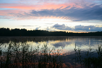 Beautiful Svetloyar Lake in Nizhny Novgorod region