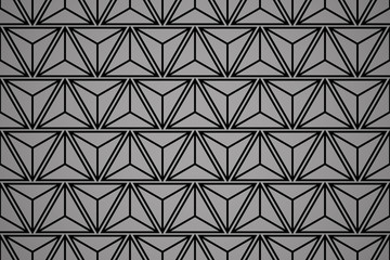 Abstract geometric pattern. A seamless vector background. Black and grey ornament. Graphic modern pattern. Simple lattice graphic design