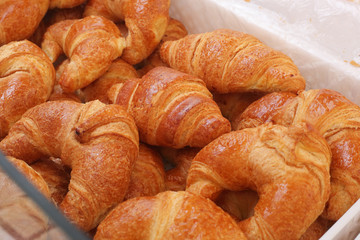 Croissants in the market