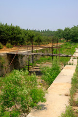 Fototapeta na wymiar drought ancient canal
