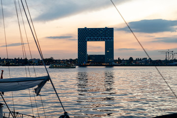 Pontsteiger building at Amsterdam river