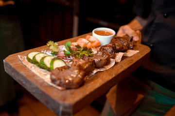 Chicken Hearts Kebabs