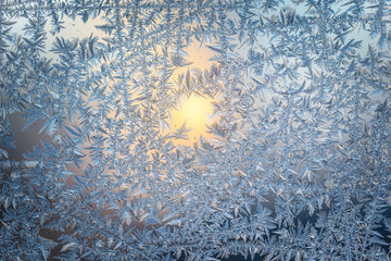 Icy glass natural pattern