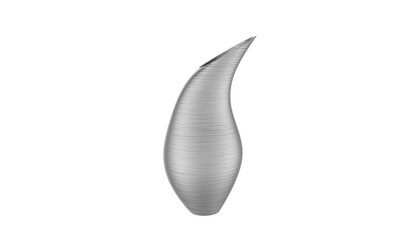 3d illustration of decorative metallic vase isolated on a white background