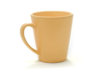 Yellow coffee mug