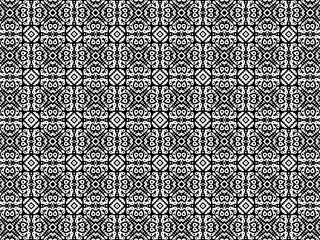 Black and white ornament.
