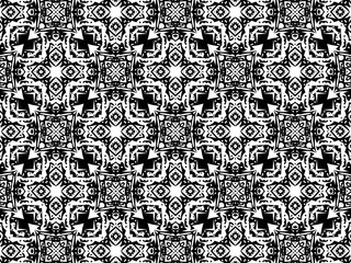 Black and white ornament.