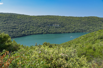 Fototapeta na wymiar Limski-Kanal in Istrien / Kroatien