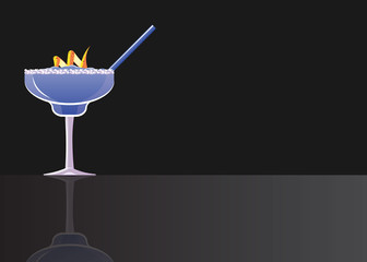 Fresh Blackberry Margarita Cocktail