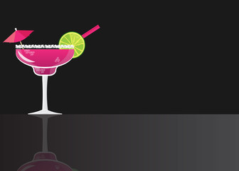 Fresh Blackberry Margarita Cocktail