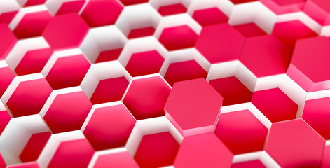 technology hexagon pattern background