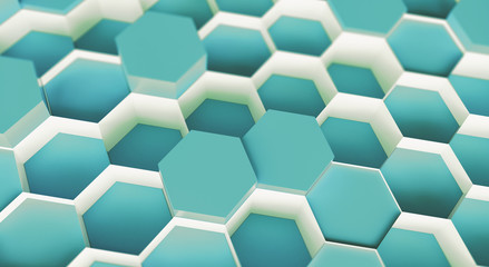 technology hexagon pattern background