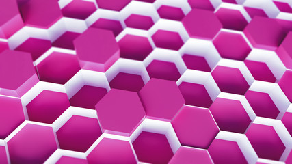 bright color technology hexagon pattern background