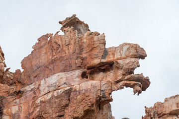 Rock formations at Truitjieskraal in the Cederberg Mountains