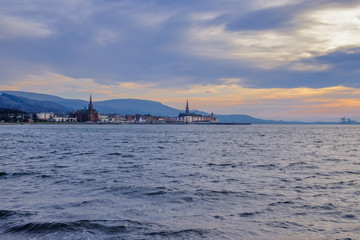 Fototapeta premium The Scottish Town of Largs in December.