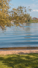 Smartphone HD wallpaper of beautiful reflections near Stephansposching - Danube - Bavaria - Germany