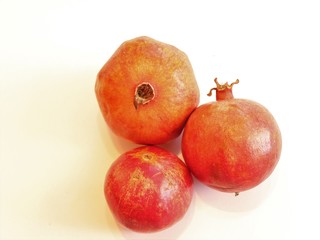 pomegranate isolated on white background