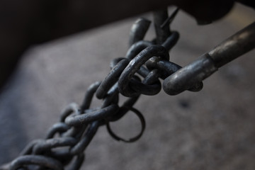 old rusty chain