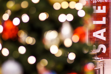 christmas sale shopping mall