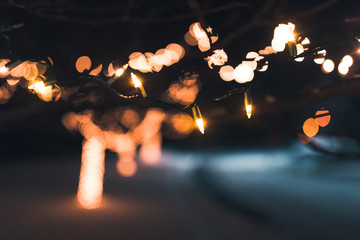 candles on black background