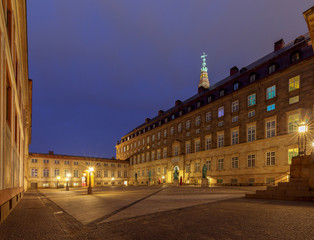 Fototapeta na wymiar Copenhagen. Houses of Parliament. Christiansborg.