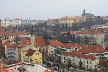 Obraz premium View to the street in the old center of Prague - the capital and largest city of the Czech Republic