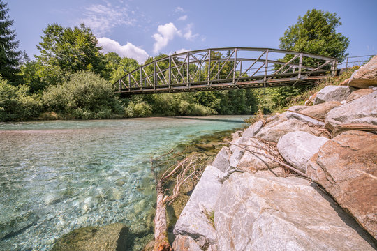 Br&uuml;cke / Die Alm / Fluss / Ober&ouml;sterreich