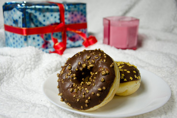 Christmas Doughnuts and present